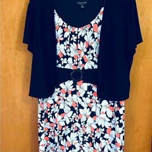 Floral Dress and Cardigan